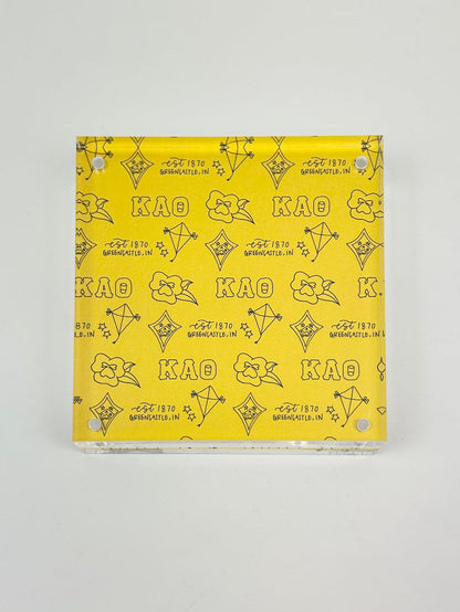 Sorority Toile Frame/Art Block Greek in Kappa Alpha Theta at Wrapsody
