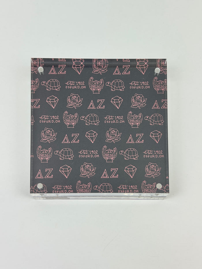 Sorority Toile Frame/Art Block Greek in Delta Zeta at Wrapsody