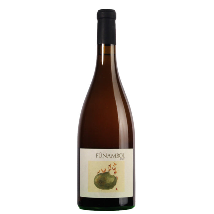 Sottoilnoce Funambol Bianco 2023 white wine bottle with illustrated label