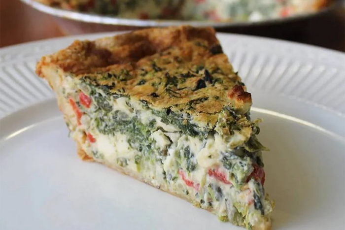 Spinach & Feta Quiche - Pie Bar
