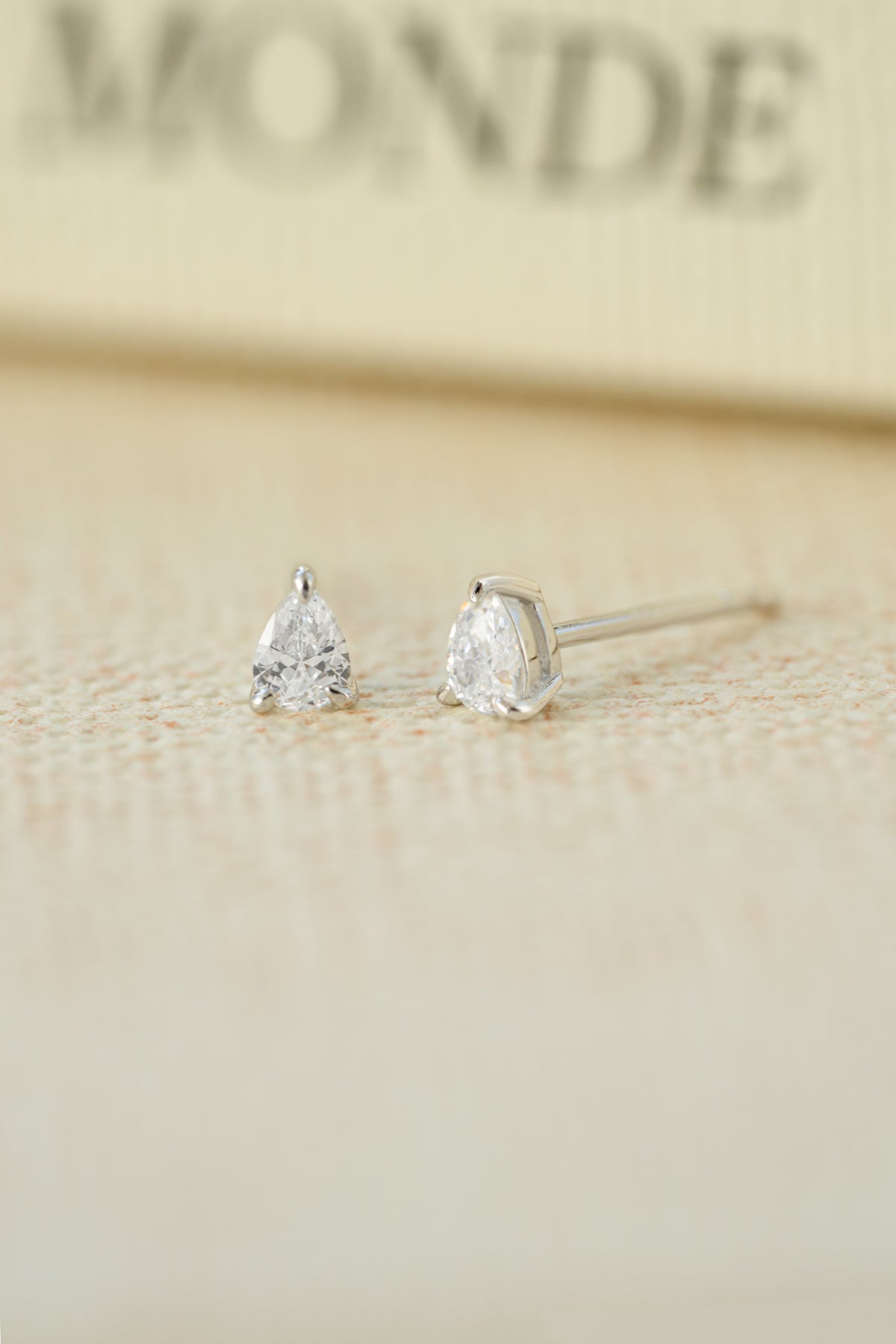 3x4mm Pear Studs