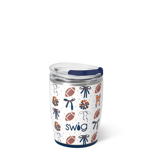 Swig 12oz Tumbler We've Got Spirit Navy/Orange Drinkware in at Wrapsody