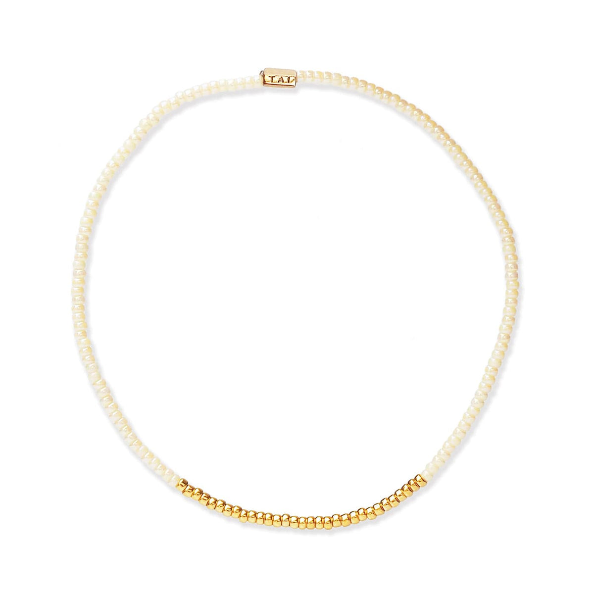 Praew Bracelet Beaded With Gold Accents