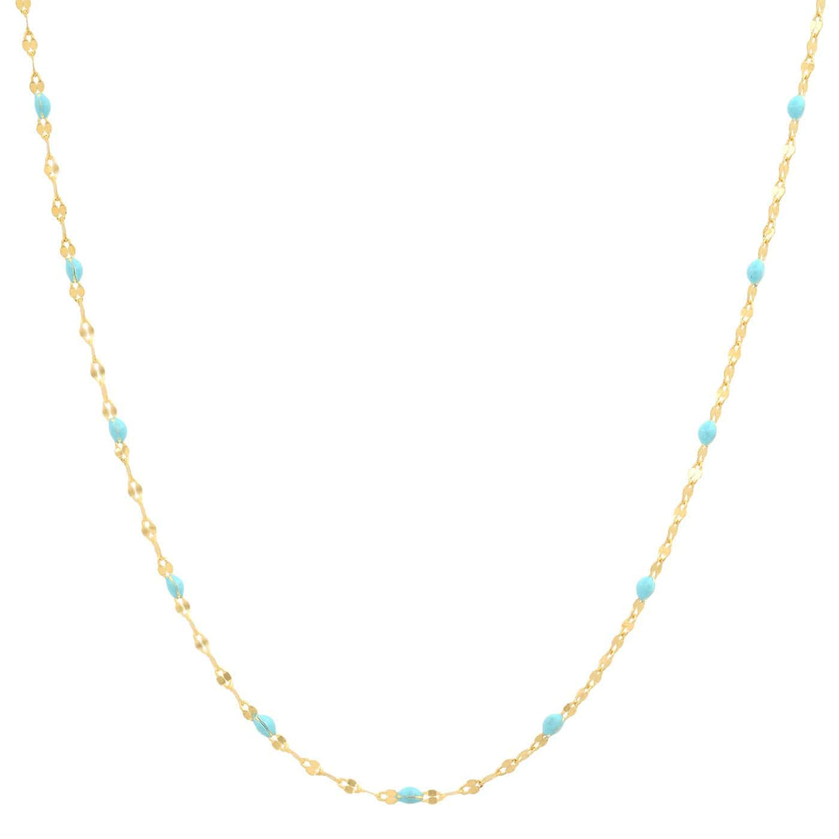 Gold Vermeil Sparkle Chain with Enamel Stations