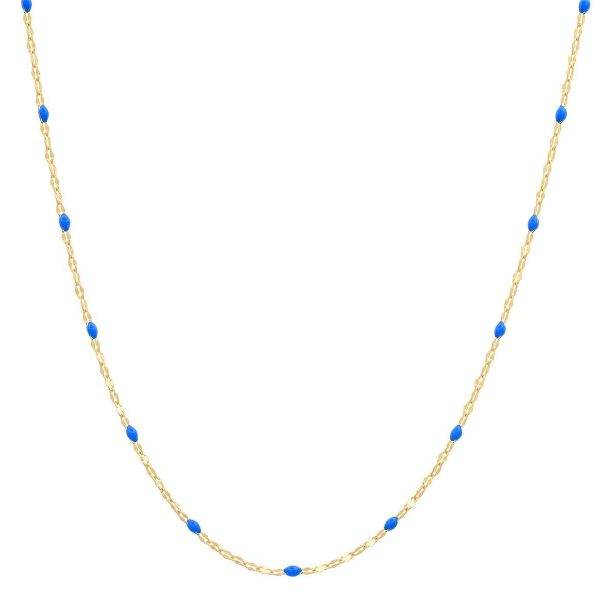 Gold Vermeil Sparkle Chain with Enamel Stations