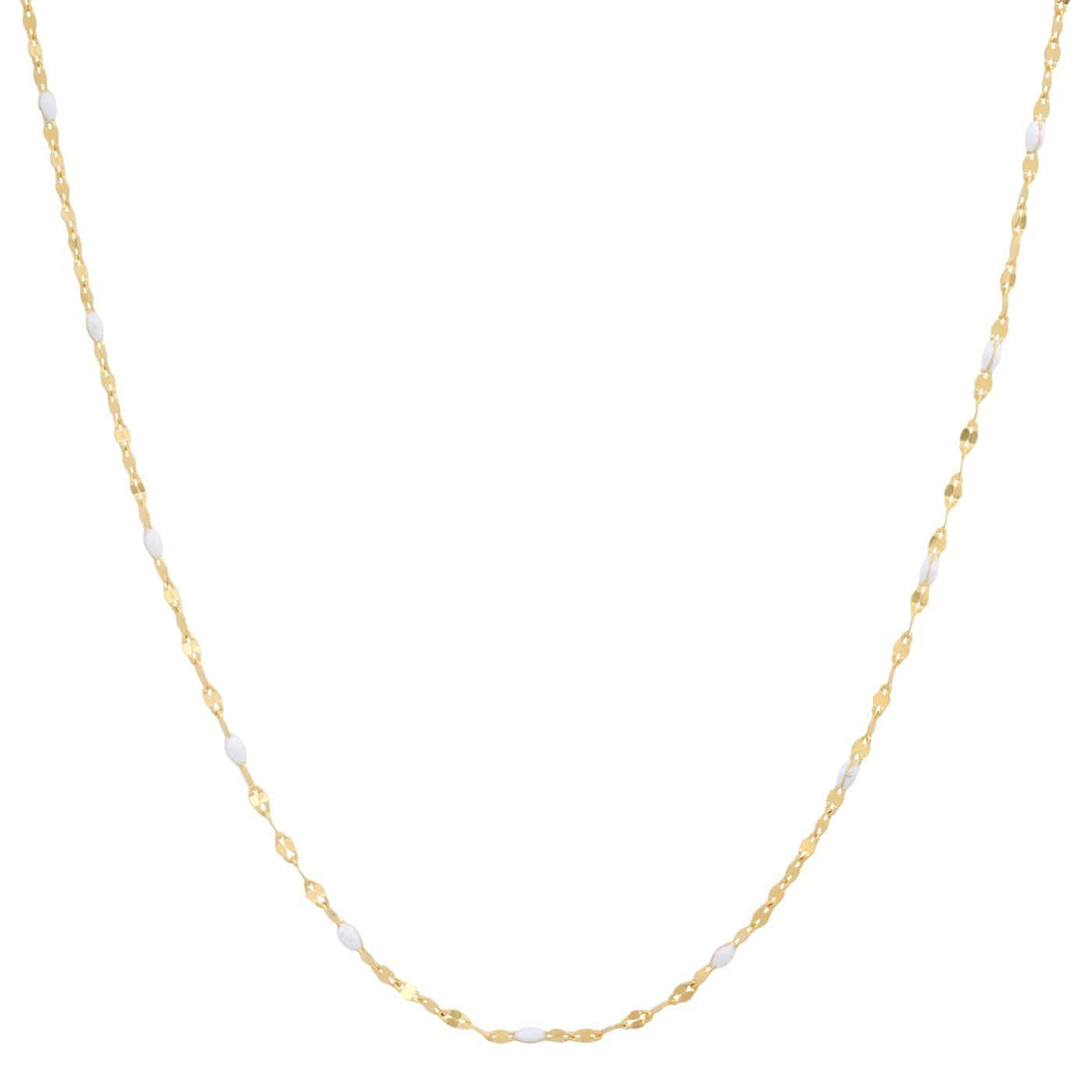 Gold Vermeil Sparkle Chain with Enamel Stations