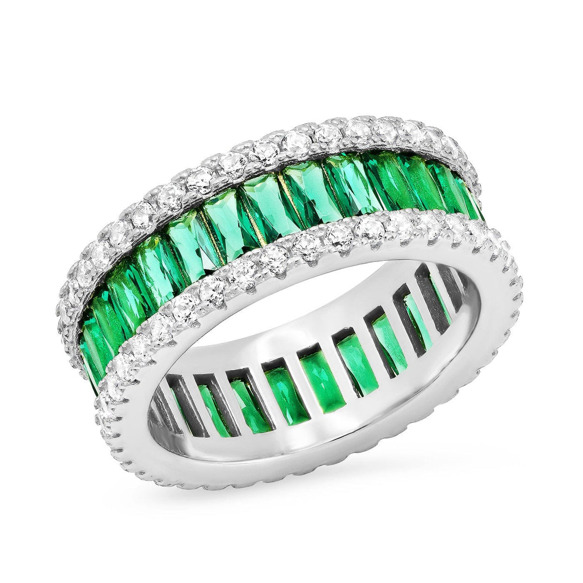 Baguette CZ Eternity Band