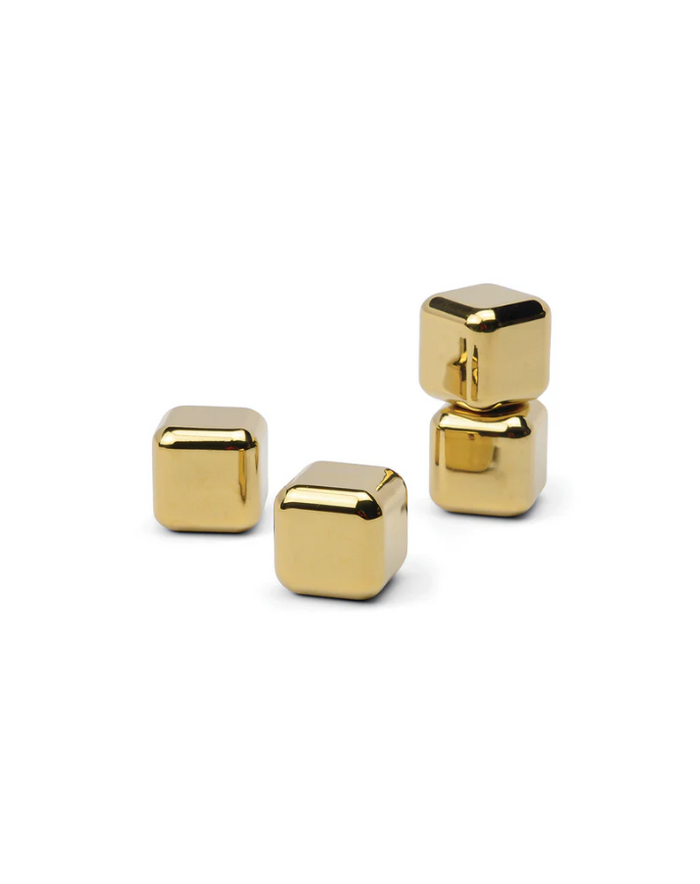 The Ruby Cocktail Chillers Gold Set Barware in at Wrapsody