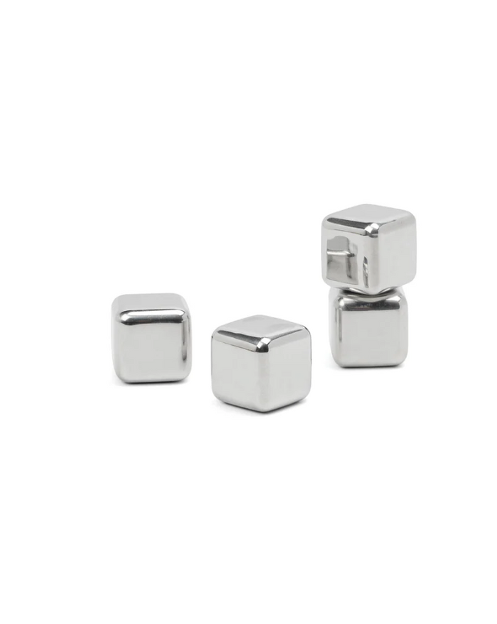 The Ruby Cocktail Chillers Silver Set Barware in at Wrapsody