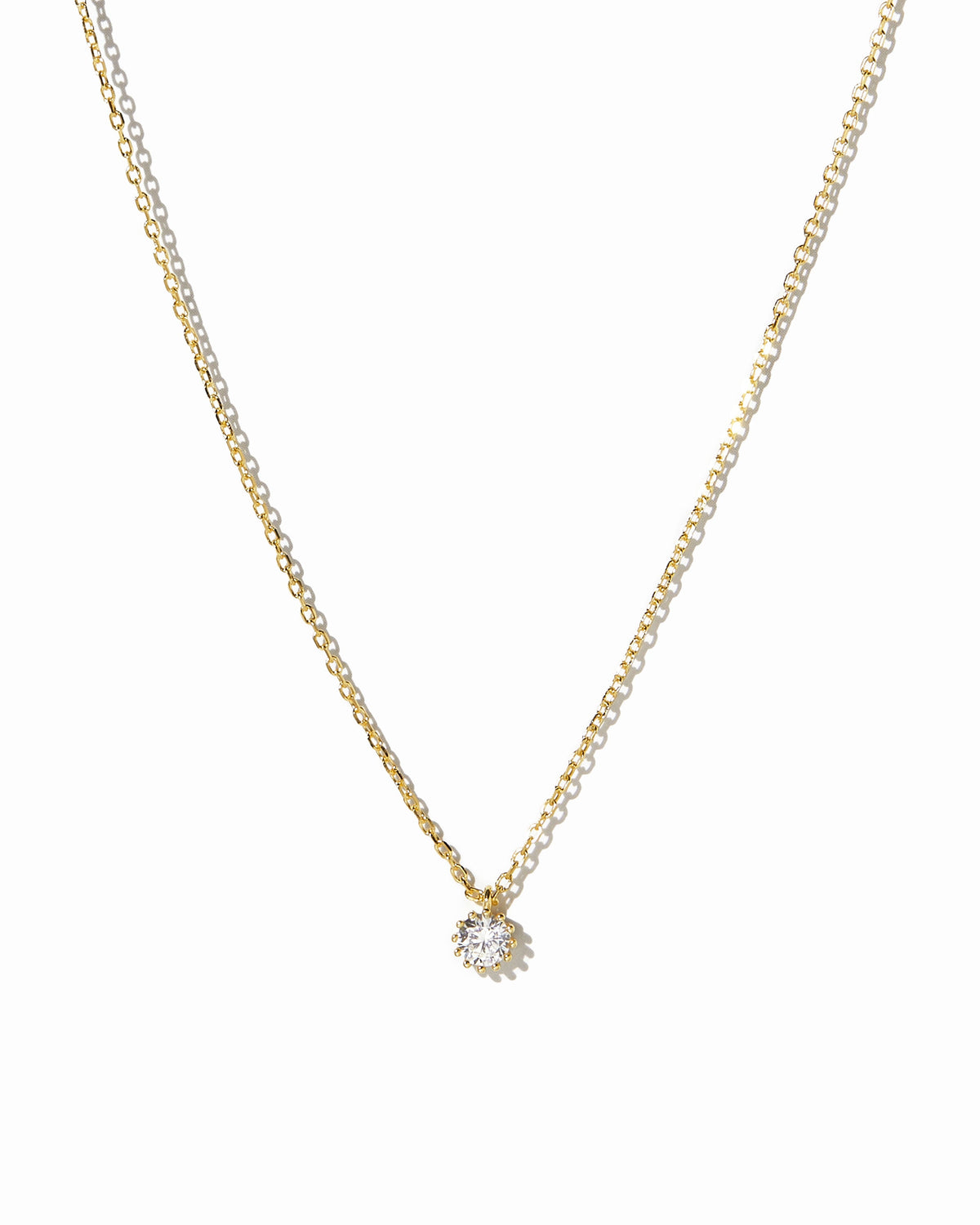 Tiny Bezel Pendant Necklace