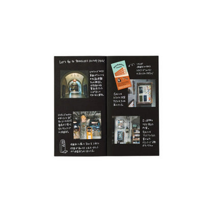 TRAVELER'S FACTORY Black Paper Refill, Regular Size