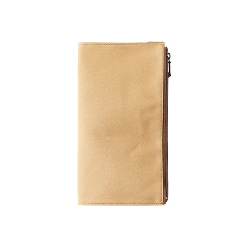 TRAVELER'S FACTORY Beige Cotton Zip Case