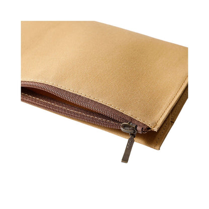 TRAVELER'S FACTORY Beige Cotton Zip Case
