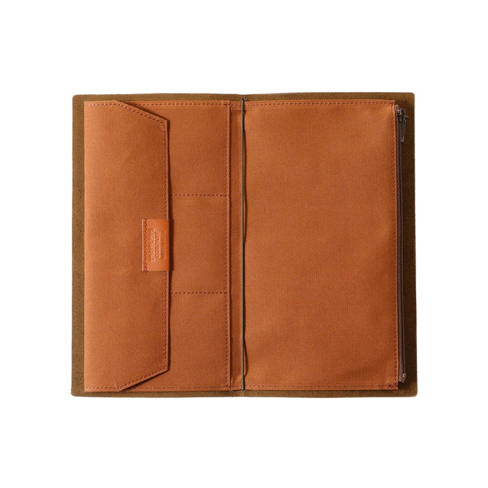 TRAVELER'S FACTORY Brown Cotton Zip Case