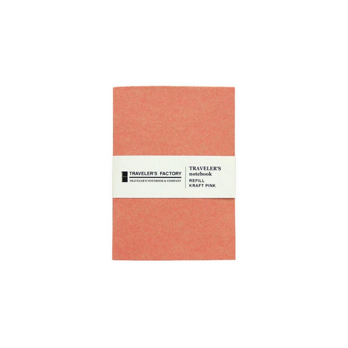 TRAVELER'S FACTORY Kraft Pink Paper Refill, Passport Size