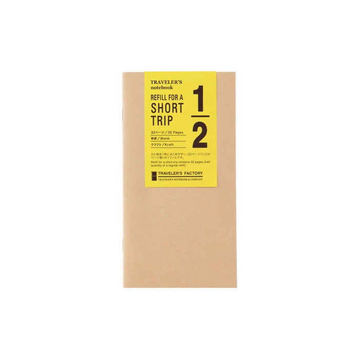 TRAVELER'S FACTORY Kraft Short Trip Refill, Regular Size