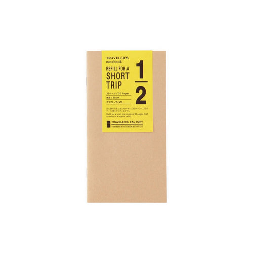 TRAVELER'S FACTORY Kraft Short Trip Refill, Regular Size