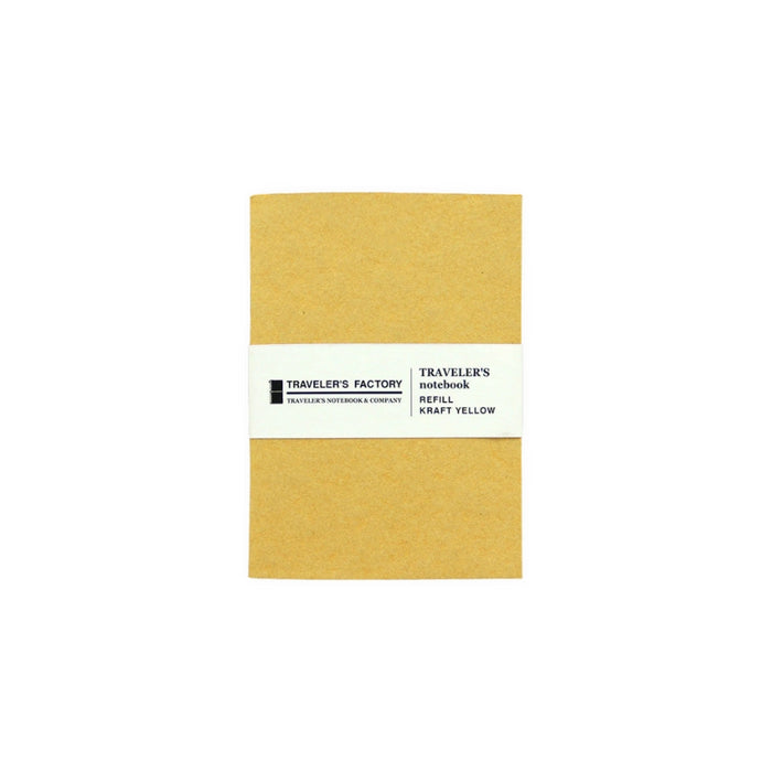 TRAVELER'S FACTORY Kraft Yellow Paper Refill, Passport Size