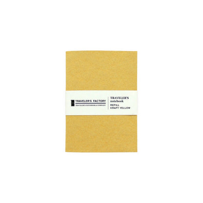 TRAVELER'S FACTORY Kraft Yellow Paper Refill, Passport Size