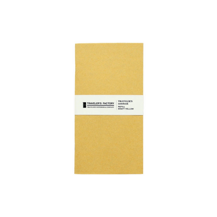 TRAVELER'S FACTORY Kraft Yellow Paper Refill, Regular Size