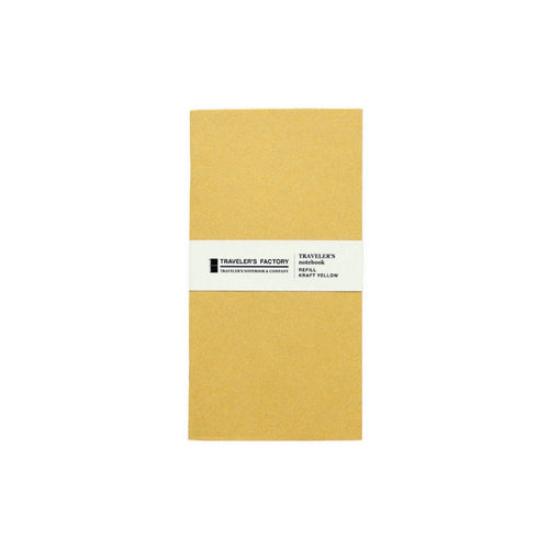 TRAVELER'S FACTORY Kraft Yellow Paper Refill, Regular Size