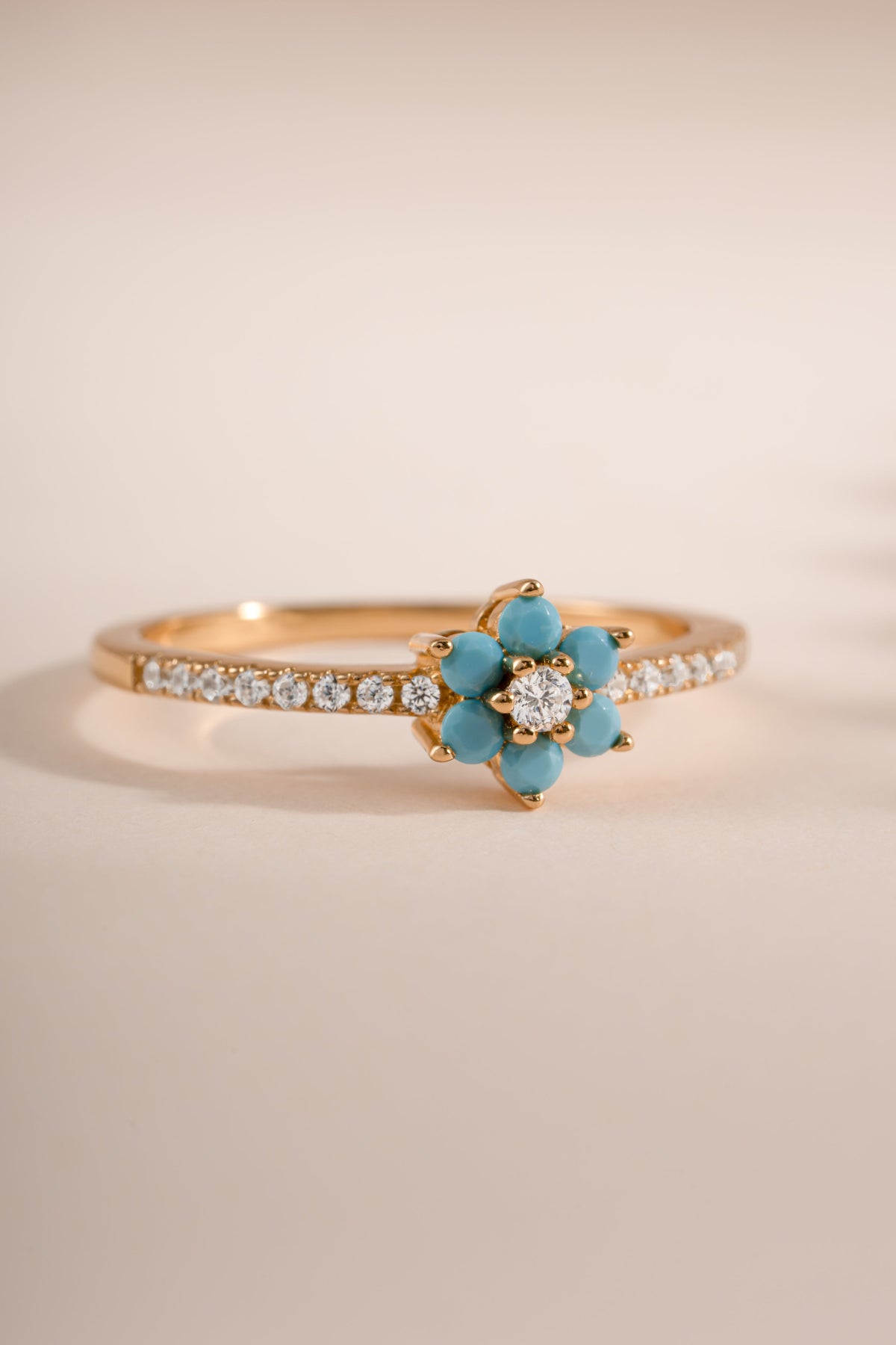 Turquoise Flower Ring