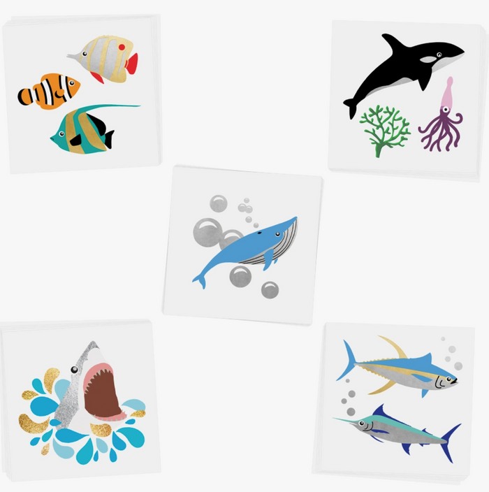 Under the Sea Variety Set - Temporary Tattoo