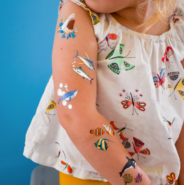 Under the Sea Variety Set - Temporary Tattoo