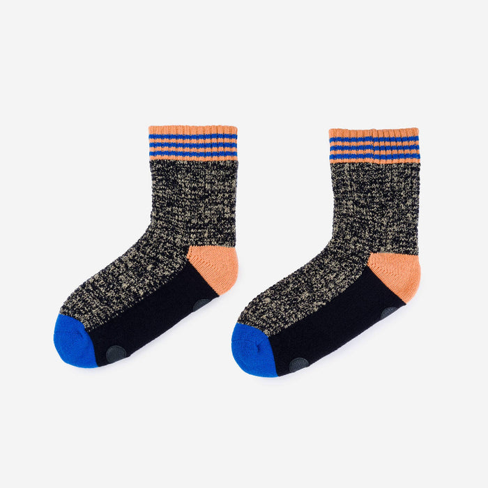 Varsity Knit House Socks - Black / S/M