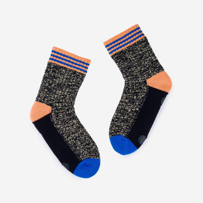Varsity Knit House Socks - Black / S/M