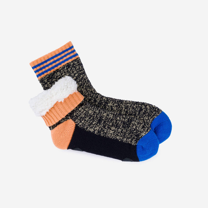 Varsity Knit House Socks - Black / S/M