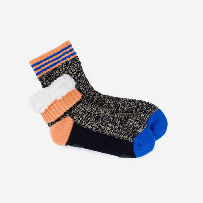 Varsity Knit House Socks - Black / S/M