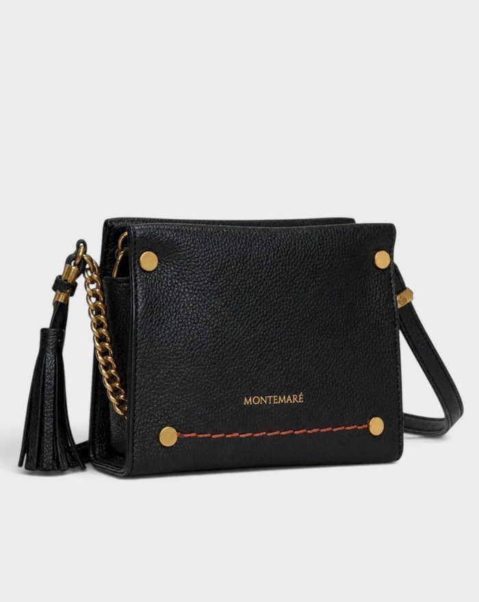 Vienna Mini Crossbody Black Handbags in at Wrapsody