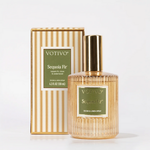 Votivo Holiday Room & Linen Spray Sequoia Fir Scents in at Wrapsody