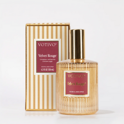 Votivo Holiday Room & Linen Spray Velvet Rouge Scents in at Wrapsody
