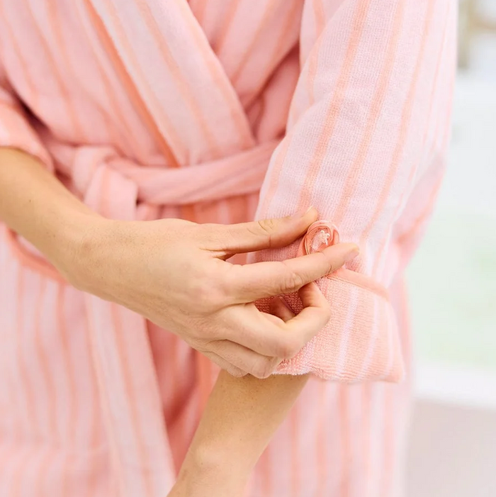 Weezie Long Plush Robe Coral Parker Loungewear in at Wrapsody