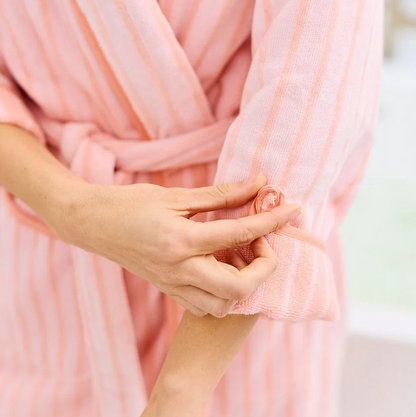 Weezie Long Plush Robe Coral Parker Loungewear in at Wrapsody