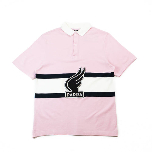 Winged Logo Polo (Pink/Off White)