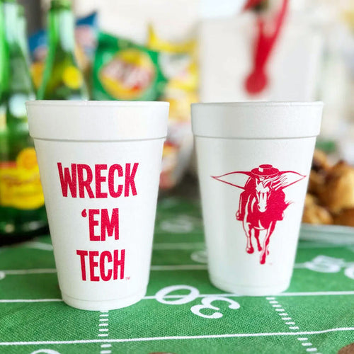 Wreck 'Em Masked Rider Foam Cups