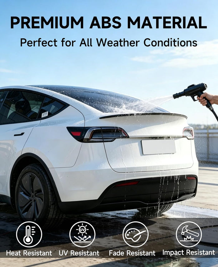 Xprite Glossy Black Rear Spoiler ABS Trunk Lip Wing for Tesla Model Y 2020-2024