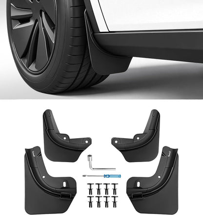 Xprite Mud Flaps for Tesla Model Y Juniper 2025–2026 - No-Drill Splash Guards Set