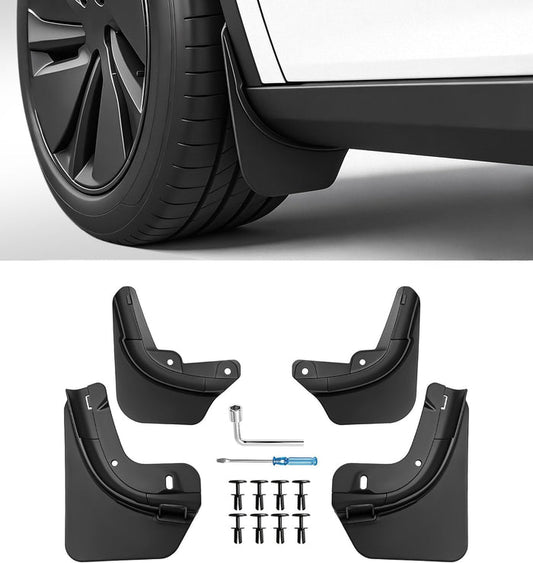 Xprite Mud Flaps for Tesla Model Y Juniper 2025–2026 - No-Drill Splash Guards Set