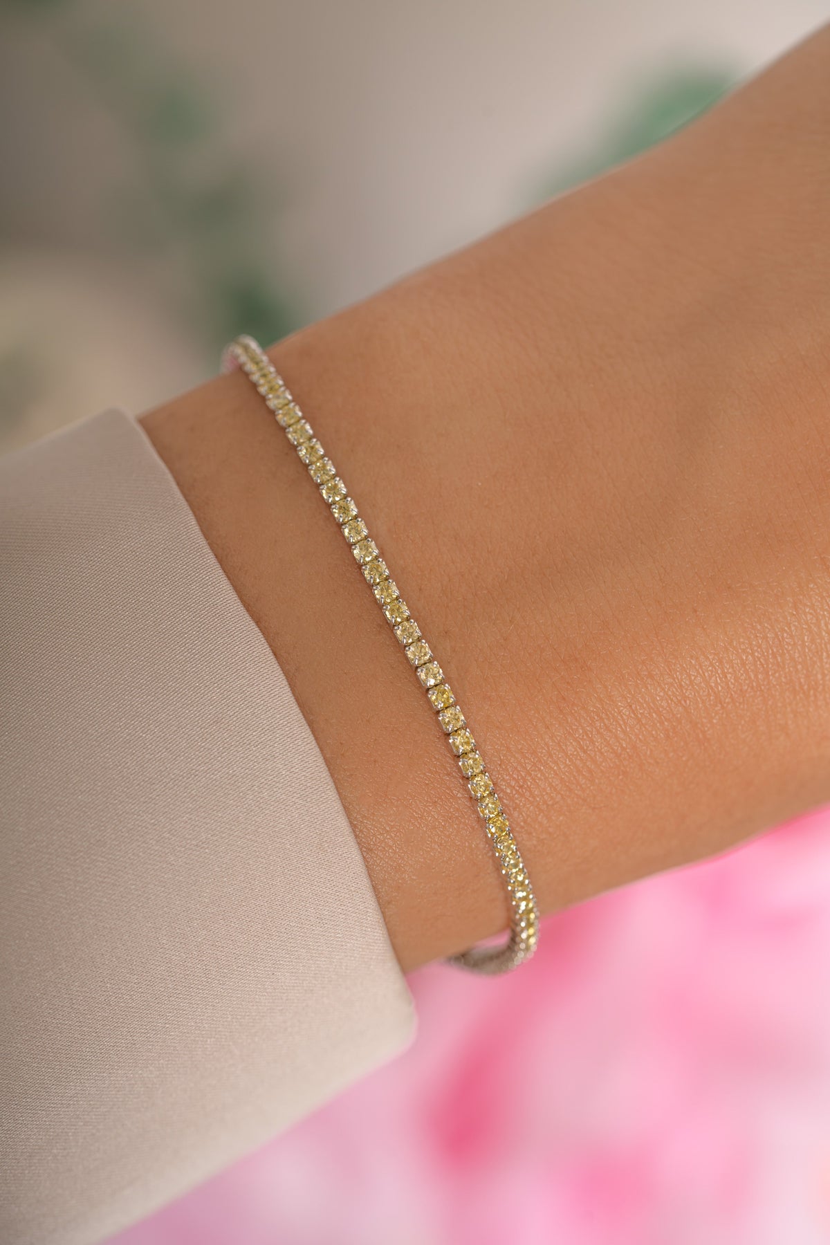 Champagne Tennis Bracelet